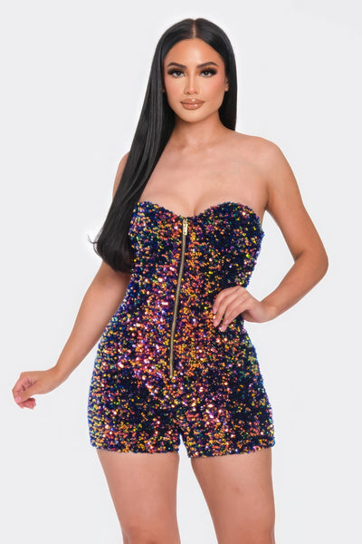 Glamour Sequins Romper