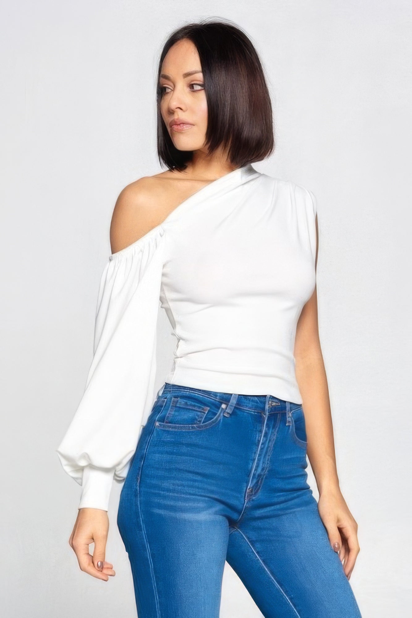 Ladies Designer One-shoulder Top