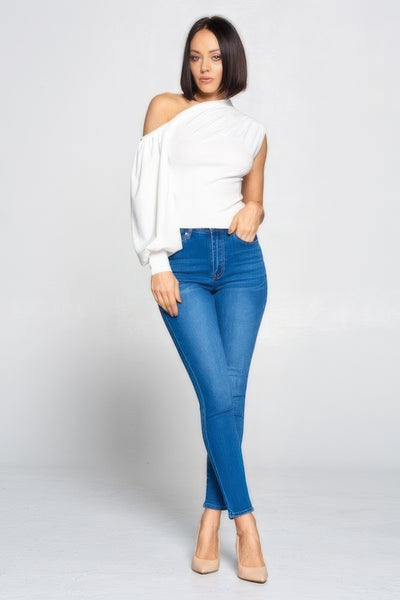 Ladies Designer One-shoulder Top