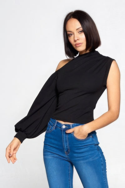 Ladies Designer One-shoulder Top