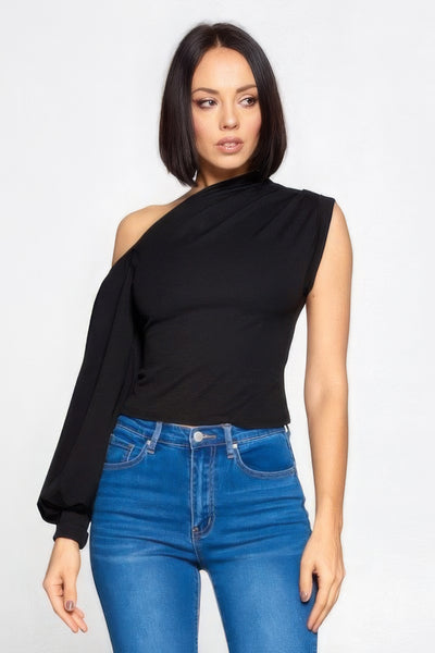 Ladies Designer One-shoulder Top