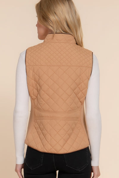 Suede Quilted Vest