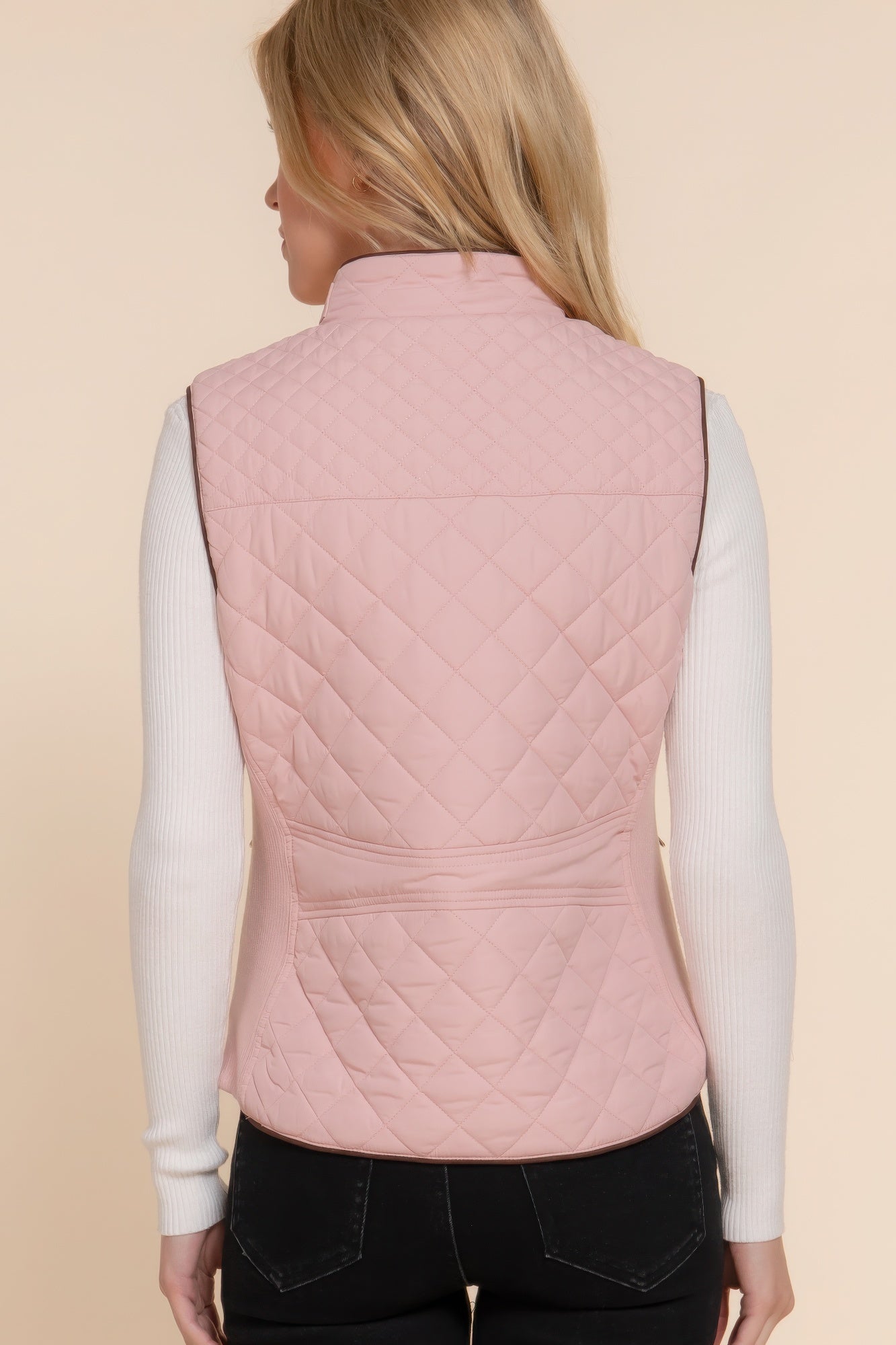 Suede Quilted Vest