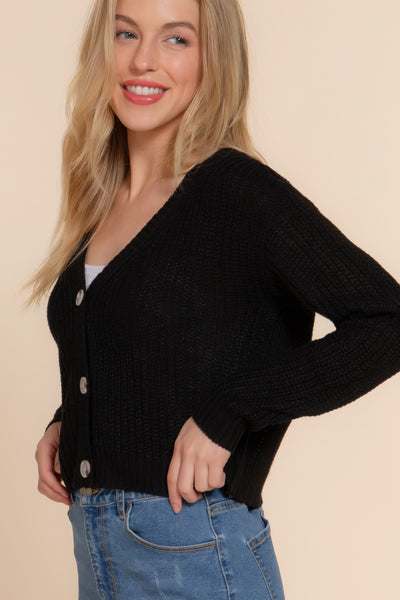 Long sleeve v-neck cardigan