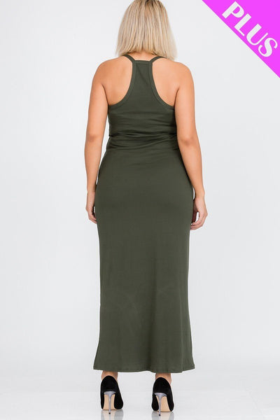 Plus Racer Back Maxi Dress