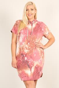 Plus Tie-dye Relaxed Fit Dress