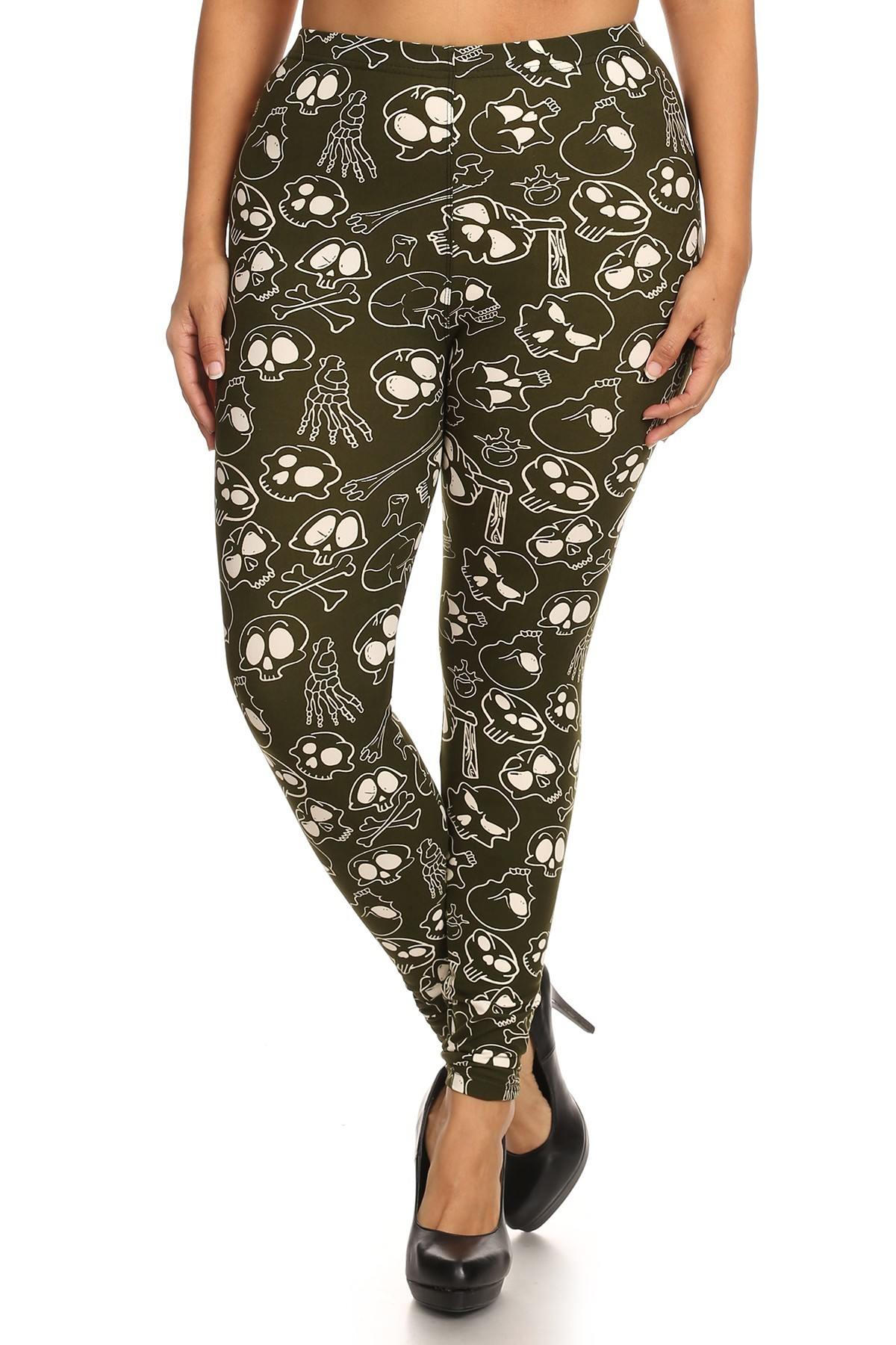 Skulls And Bones Knit Leggings