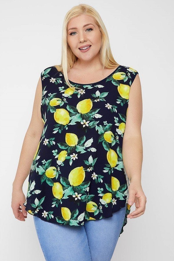 Lemon Blossom High-low Top