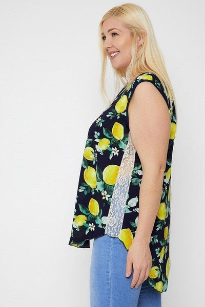 Lemon Blossom High-low Top