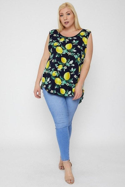 Lemon Blossom High-low Top