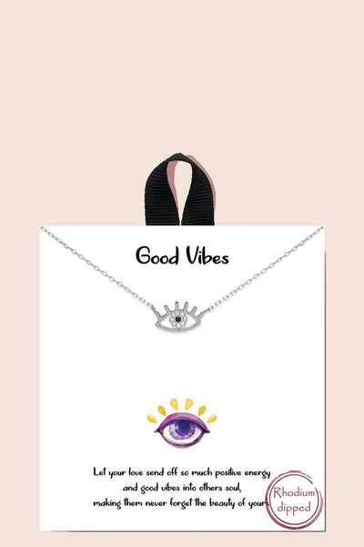 Good Vibes Pendant Necklace