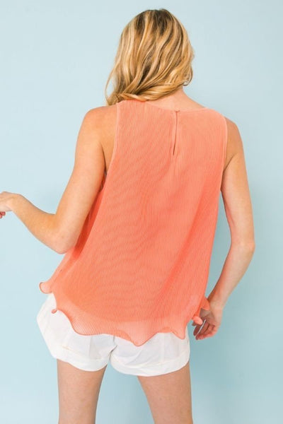 Baby Pleated Sleeveless Top