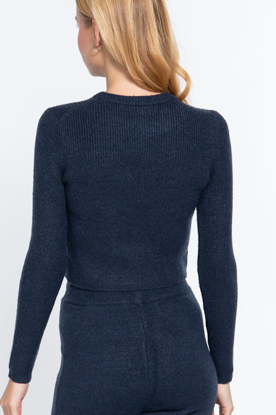 Long Sleeve Crew Neck Sweater Top