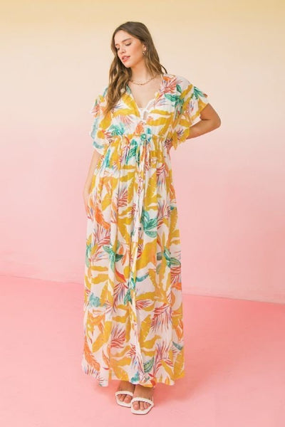 Print Maxi Cover Up