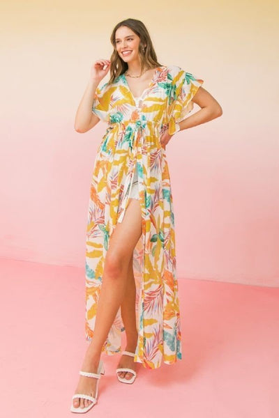 Print Maxi Cover Up