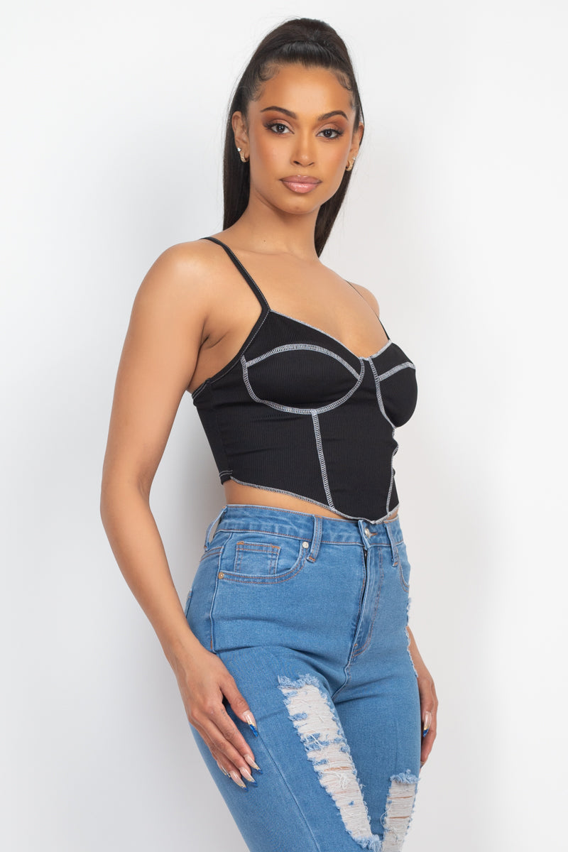 Bustier Ribbed Tank