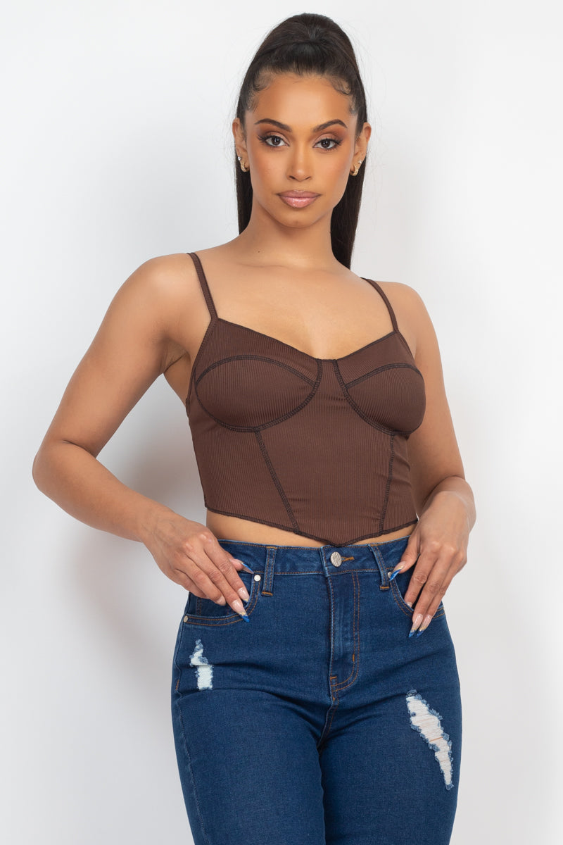 Bustier Ribbed Tank