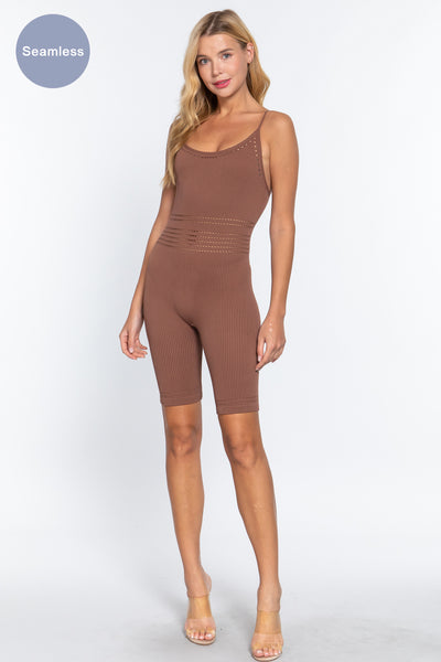 Pointelle Seamless Rib Romper