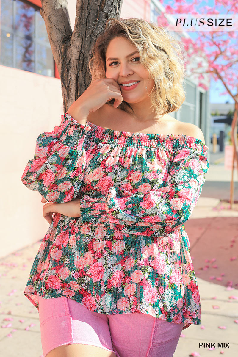 Long Sleeve Off Shoulder Top