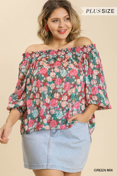 Long Sleeve Off Shoulder Top