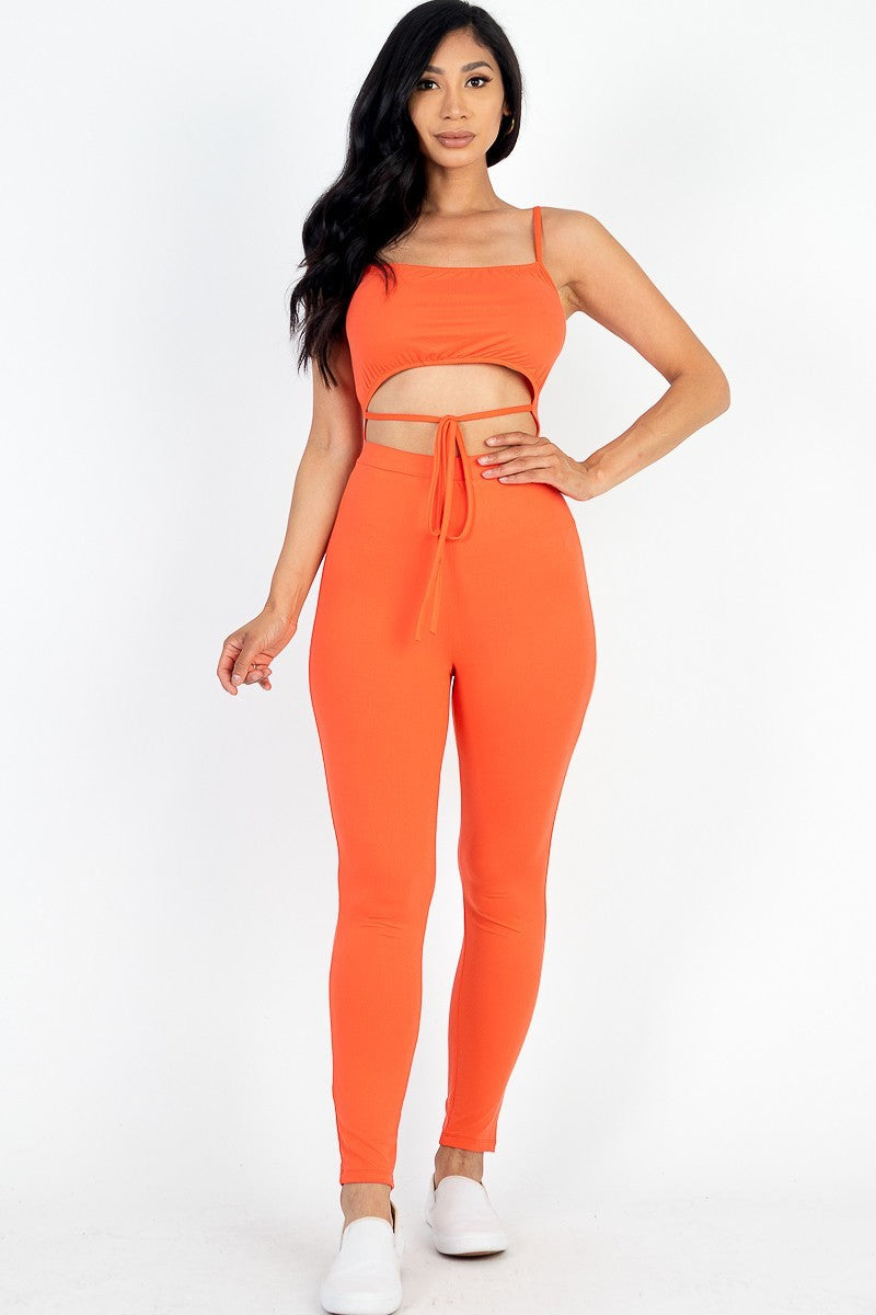 Sporty Cut Out Jumpsuit