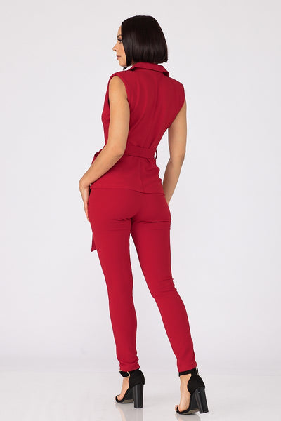 Sleeveless Pants Suit