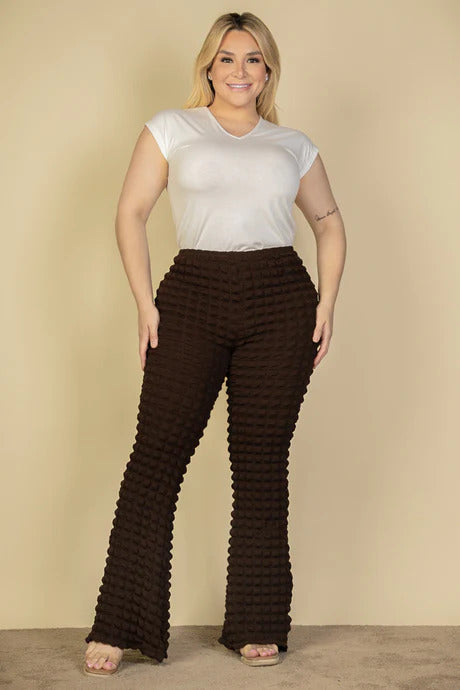 Plus Size Bubble Flare Pants