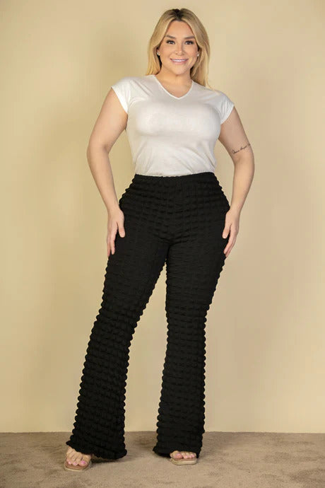 Plus Size Bubble Flare Pants