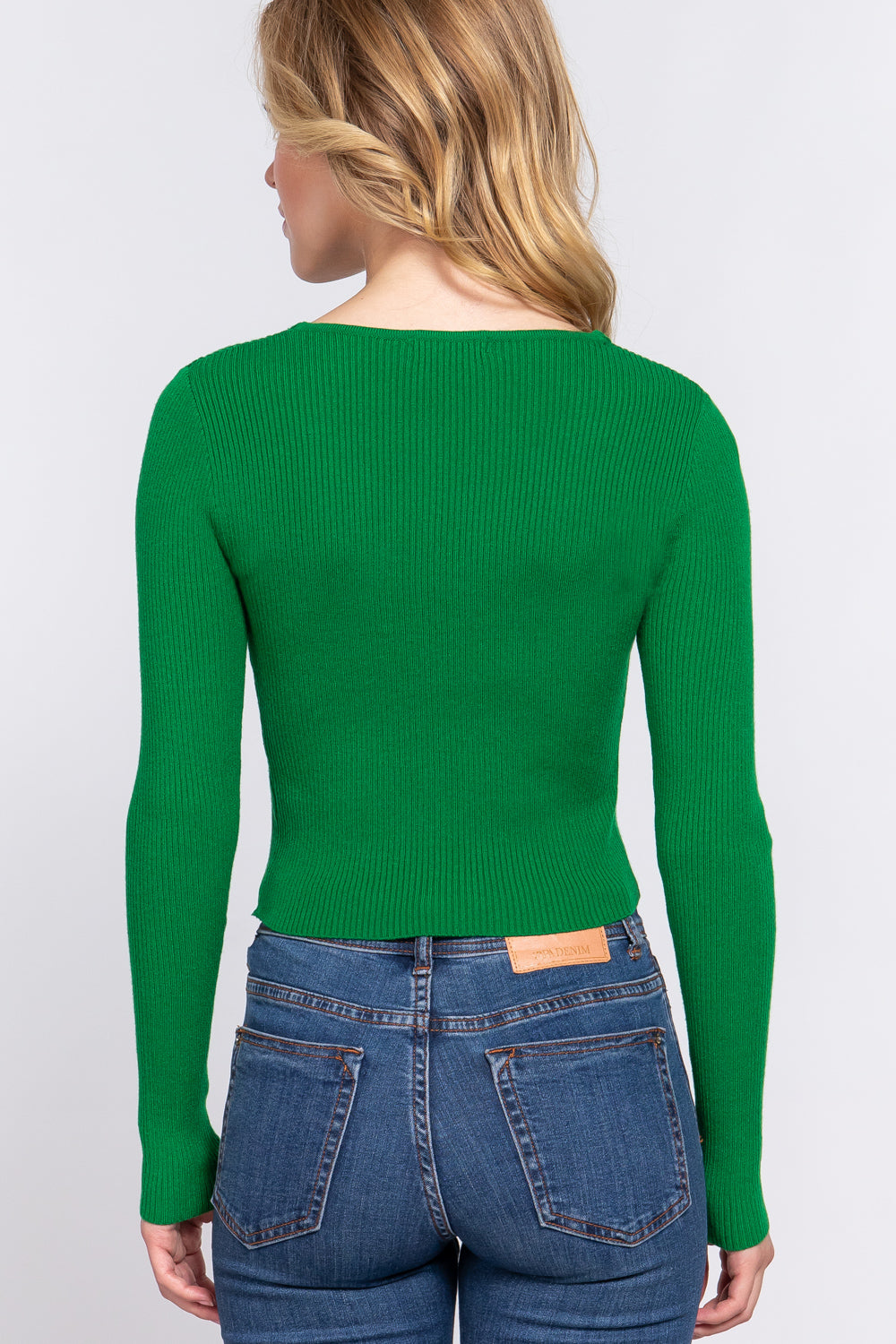 Tie Detail V-neck Sweater