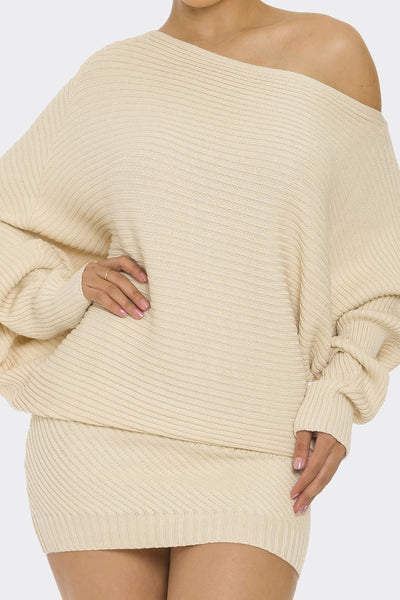 Sweater Knit Mini Dress
